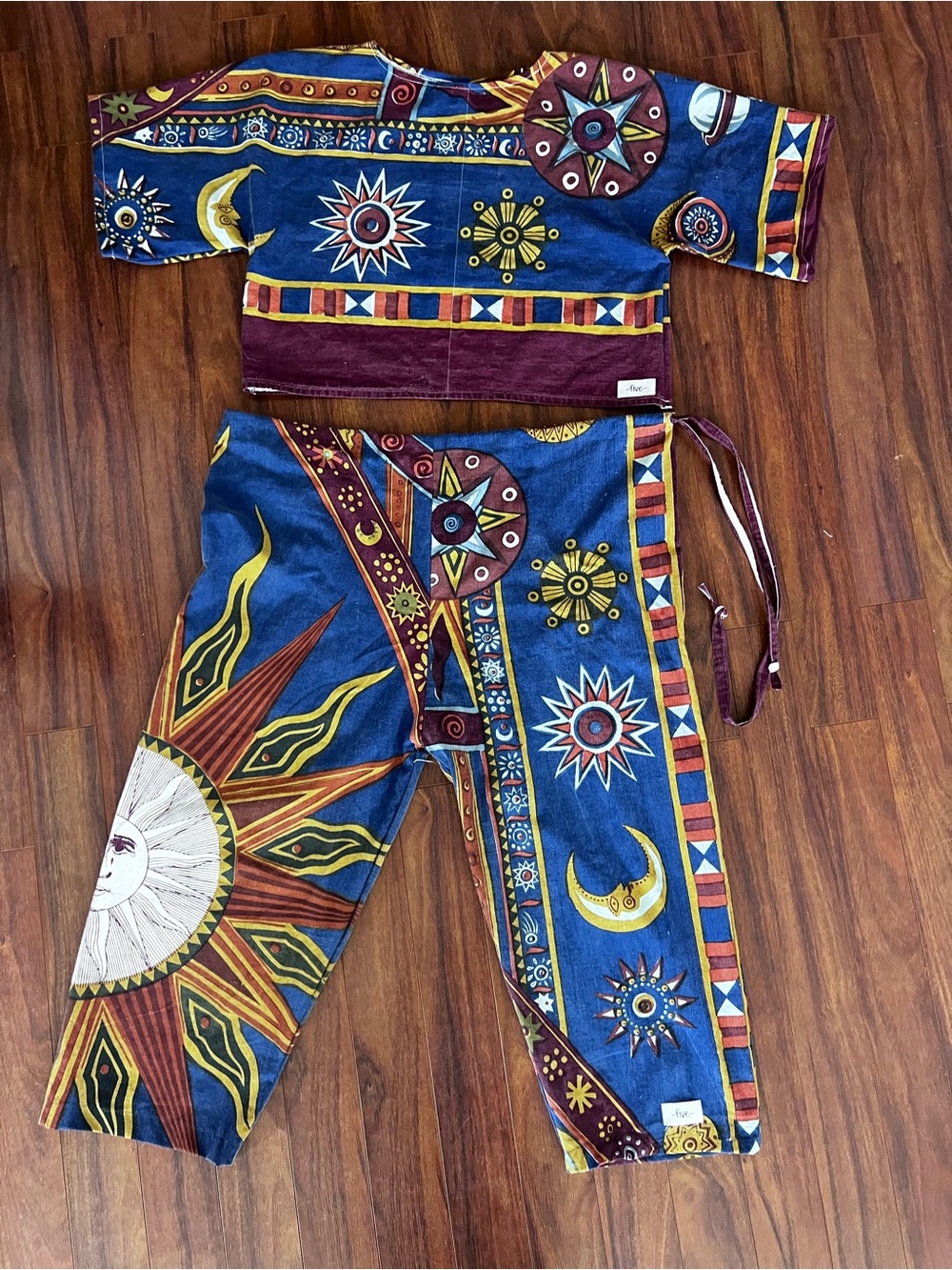 -five- stitched by tina 
Celestial Sun & Moon set